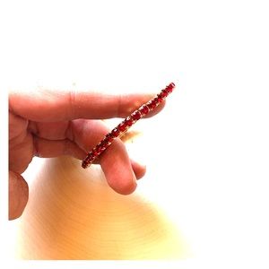 Swarovski crystal tennis bracelet- red